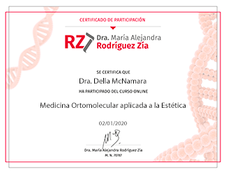 Diploma Curso Medicina Ortomolecular Estetica
